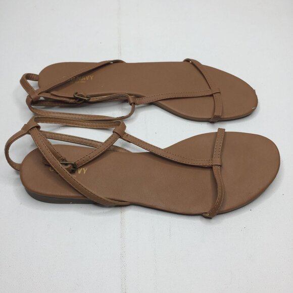 Old Navy Womens Brown Slingback Strap Sandal Spring Summer Casual Fun Size 10 - Picture 3 of 9